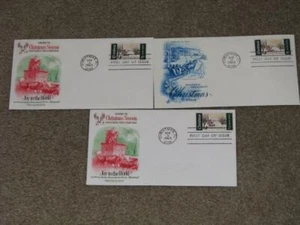 NAVIDAD 1969 FDC'S (3) - NOTA LOS CAMBIOS DE COLOR EN EL FONDO Y CASA EN B - Imagen 1 de 1