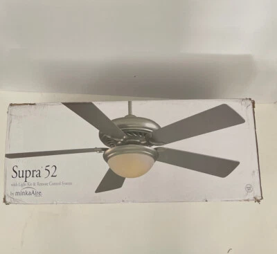 Minka Aire Supra 52" LED Ceiling Fan, Oil Rubbed Bronze - F569L-ORB - Image 1 of 3