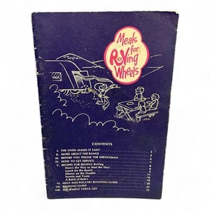 Meals for Roving Wheels 1973 by Magic Chef Recipes Repairs Booklet - Picture 1 of 7