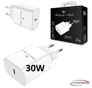 30W Schnell Ladegerät USB-C Netzteil Adapter Stecker für Samsung Apple Handy - Bild 1 von 5