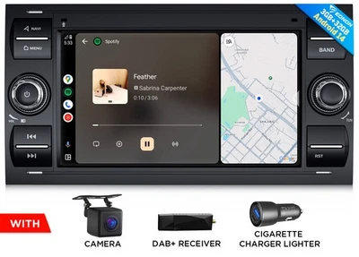 DAB+ Eonon FDX7 7" Android 14 Autoradio CarPlay Für Ford Focus Transit MK7 S-Max - Bild 1 von 4