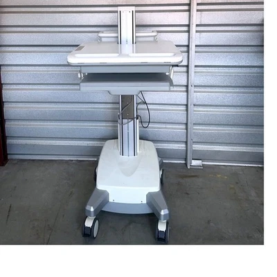 Medical Computer Cart Rolling Workstation, Adjustable Height, Tray & Holder Foto 1 de 4