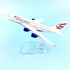 1:400 Diecast Airplane Model 16cm Airbus A380-841 British Airways CollectionGift - Picture 1 of 5