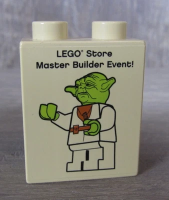 Lego Store STAR WARS YODA 2009 ¡Evento Maestro Constructor! Ladrillo promocional exclusivo Foto 1 de 4