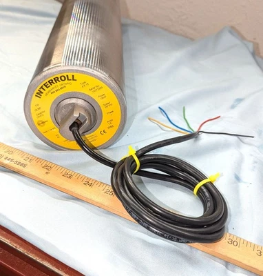 Motor de tambor de banco de control de rodillos transportadores Interroll Foto 1 de 4