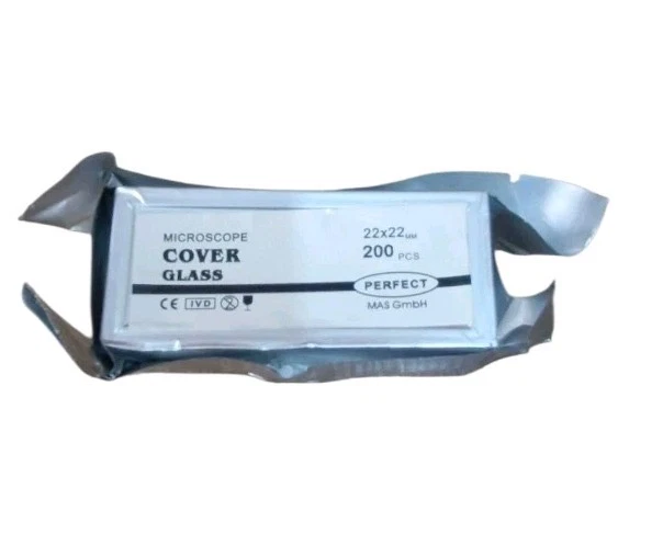 Cubierta deslizante para microscopio 22x 22 gafas con cubierta cuadrada  Foto 1 de 1