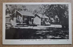 Rice Lake, Ont.  Cabins At Rice Lake Inn - Photo Postcard, RPPC - Picture 1 of 2
