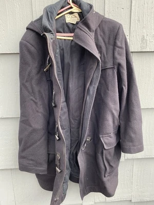 L.L. Bean VGC  Men XL US Navy Anchor Collection Toggle Wool Pea Coat Jacket USA - Image 1 of 4