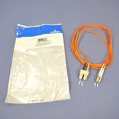 3M Fiber Optic Uplink Multi-Mode Duplex Patch Cable Cord SC LC 62.5m 62DCL-M03 - Image 1 of 4