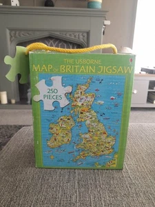 The Usborne Map of Britain Jigsaw 250 Pieces Complete - Picture 1 of 4