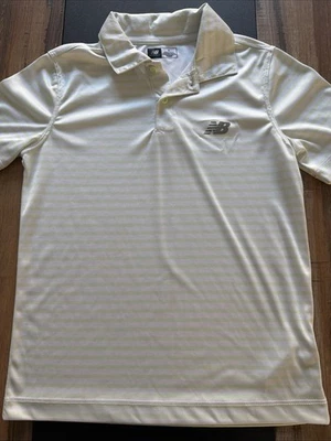 Boys Size 10 New Balance Collared Polo Seafoam Green And White - Image 1 of 4