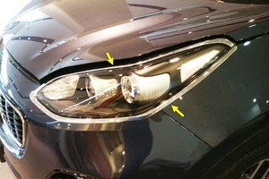 Head Lamp Molding Chrome Garnish Cover 4P Silver D831 for KIA Sportage 2017~2022 - Picture 1 of 12