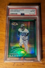 Edward "Ed" Reed 2002 Topps Chrome HOF ROOKIE RC #208 PSA 8 Refractor