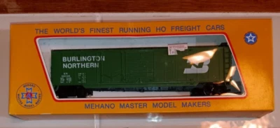 Carro de carga Mehano Burlington Northern - BN 978089 - Escala HO - NOVO - Imagem 1 de 2