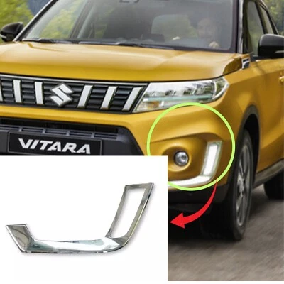 Suzuki Vitara 2022 Garniture/Enjoliveur Chromé DRL Pare-Chocs Avant - Côté Gauch - Photo 1/2