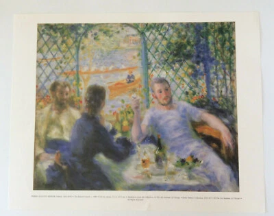 Auguste RENOIR "The Rowers' Lunch" ~ Impressionism Print 11" X 14" - Image 1 of 2