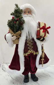 Santa Claus Figure 19 in. Holding Tree And Gifts - Picture 1 of 5