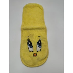 Vintage 2000s Tweety Bird Yellow Terry Burp Cloth Warner Bros Baby Care RARE - Picture 1 of 7