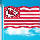 Kansas City Team Chiefs Patriot Day Garden Flag, Football Team Double Sided Flag