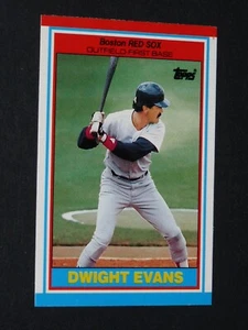 BASEBALL CARD TOPPS MINI 1989 #24 DWIGHT EVANS BOSTON RED SOX - Imagen 1 de 2