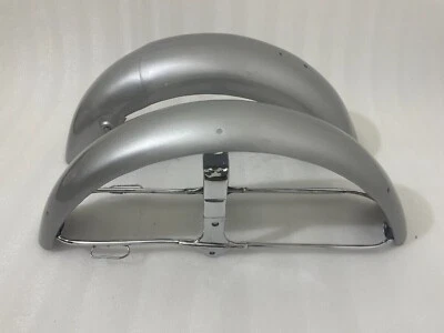 Honda Mudguard CL72 CL77 (1962 - 1967) 305 Scrambler Silver Painted Mudguard set — 第 1/4 张图片