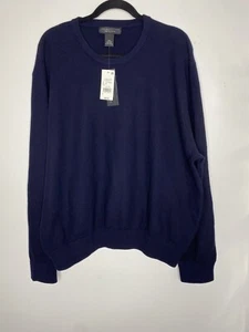 NEU MIT ETIKETT THE HERREN STORE Bloomingdale's XXL blau Rundhalsausschnitt Langarmpullover - Bild 1 von 6