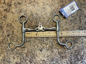 5” Western Floating Spoon Bit Brushed Stainless, Copper Ring Horse Bit 354 - Picture 1 of 7