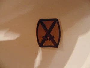 MILITARY PATCH US ARMY DESERT SEW ON FOR SHOULDER 10TH MOUNTAIN DIVISION - Picture 1 of 1