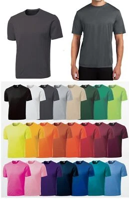 MEN'S LIGHTWEIGHT, ROOMY, BREATHABLE WICKING T-SHIRT, SHORT SLEEVE TALL LT-4XLT - Image 1 of 3