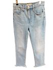 Madewell The Perfect Vintage Jeans Ellicott Wash Hochhaus roher Saum Stretch 25