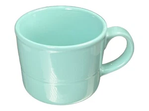 10 Strawberry Street Stoneware Coffee Mug Aqua Excellent Used Condition 3-1/4”T - Picture 1 of 6