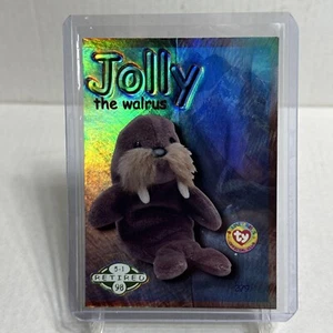 TY Beanie Babies BBOC Card - Series 3 - Holo Prism Retired #279 Jolly The Walrus - Picture 1 of 2