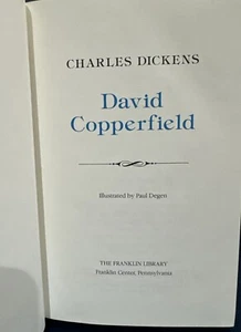 DAVID COPPERFIELD Charles Dickens Edition 1980 Franklin Library - Picture 1 of 5