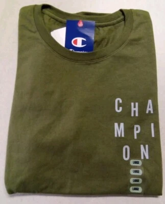 Camiseta Champion Hombre Clásica Gráfica Pequeña Verde Oliva T Foto 1 de 2