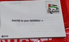 POST to YOU "Free Palestine" First Day Postmark Postcard (stamp preprinted)