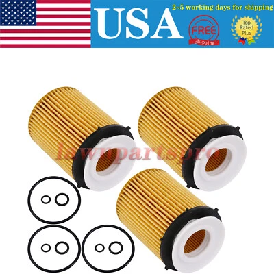 3 x Oil Filters For Mercedes-Benz SLK300 A220 GLA250 GLC350e A2701800109 1991CC Foto 1 de 4