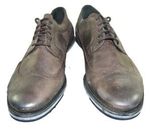 Men's Brogue Shoes US Size 13 Brusque Worked Brown Softened Leather Portugal - Picture 1 of 6