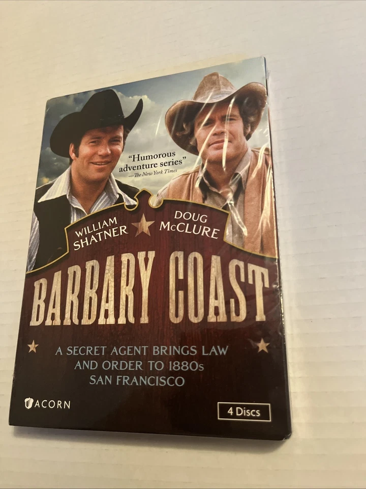 Barbary Coast I William Shatner, Doug McClure ( 4 Disc DVD Set, 1975) Foto 1 de 4