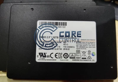 1Pcs  1.92TB Samsung PM963 SSD 2,5"U.2 PCIe NVMe MZ-QLW1T90  MZQLW1T9HMJP-000AZ - Image 1 of 4