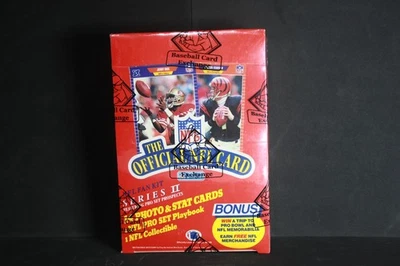 Caja de fútbol americano Pro Set II 1989 caja sellada de fábrica FASC Foto 1 de 2