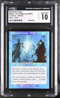 RETRACED IMAGE Torment Foil Rare CGC 10 MTG [Nostalgium] - Image 1 of 2