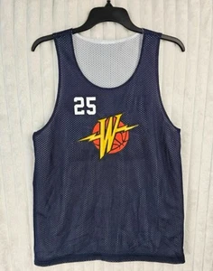 Golden State Warriors NBA Navy & White Reversible Sleeveless Jersey Size Small - Picture 1 of 9