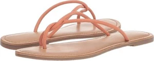 Chinese Laundry Camisha Flip Flop Women's 8M Coral Leather Thong Sandals KHD327 - Picture 1 of 14