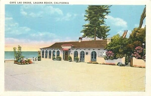 Cartolina California Laguna Beach Cafe Ls Ondas occupazione Tichnor 23-8633 - Foto 1 di 2