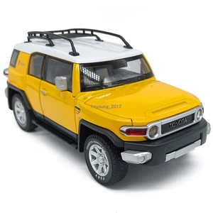 1:24 Toyota FJ Cruiser X Treme Model Car Diecast Toy Cars Boys Toys Kids Yellow - Picture 1 of 20