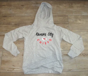 Kansas City Chiefs NFL Funnel Neck Glitter Hoodie Jacket $45 Girls Size Youth XL - Picture 1 of 3