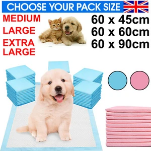 HEAVY DUTY LARGE PUPPY TRAINING PET PADS FLOOR WEE PEE TOILET PAD DOG CAT MATS - Picture 1 of 8