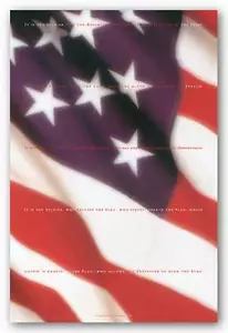 PATRIOTIC ART PRINT It Is the Soldier FLAG - Picture 1 of 1