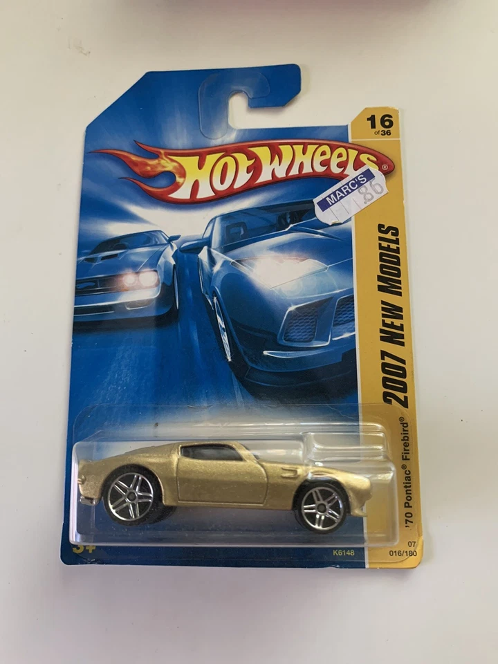 2007 Hot Wheels #16 New Models 16/36 '70 PONTIAC FIREBIRD Gold Variant w/Pr5 Sp - Image 1 of 1