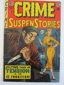 Crime SuspenStories #25 VG+ (EC, Okt. 1954) Jack Kamen Cover Art! - Bild 1 von 4